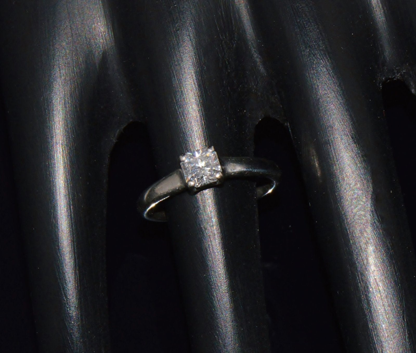 Genuine Tiffany & Co. Lucida Natural .51Cts VVS2 F Diamond  950 Platinum Engagement Ring