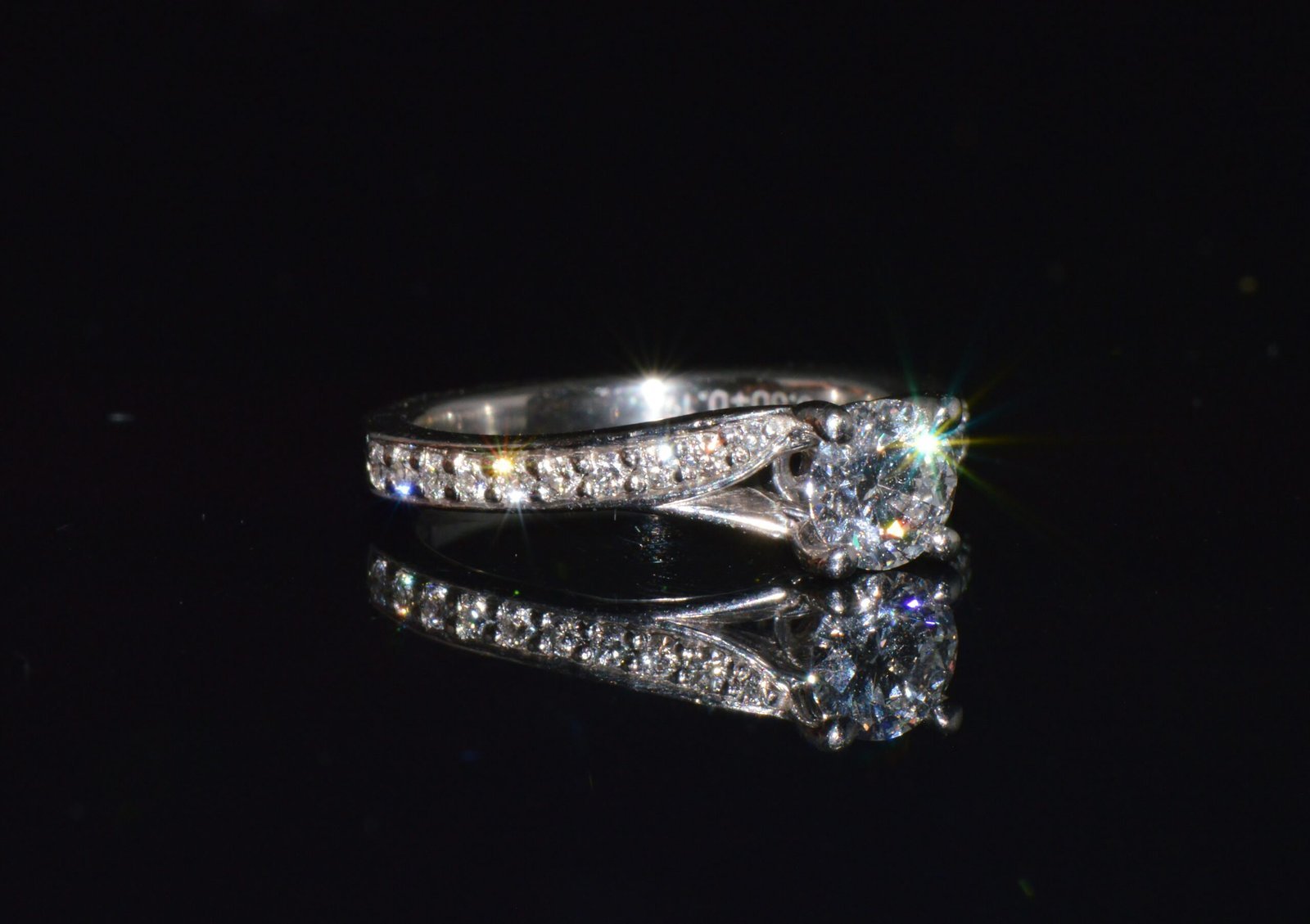 GIA Certified Natural 0.69CTS VVS E Diamond Solid 950 Platinum Designer Ring