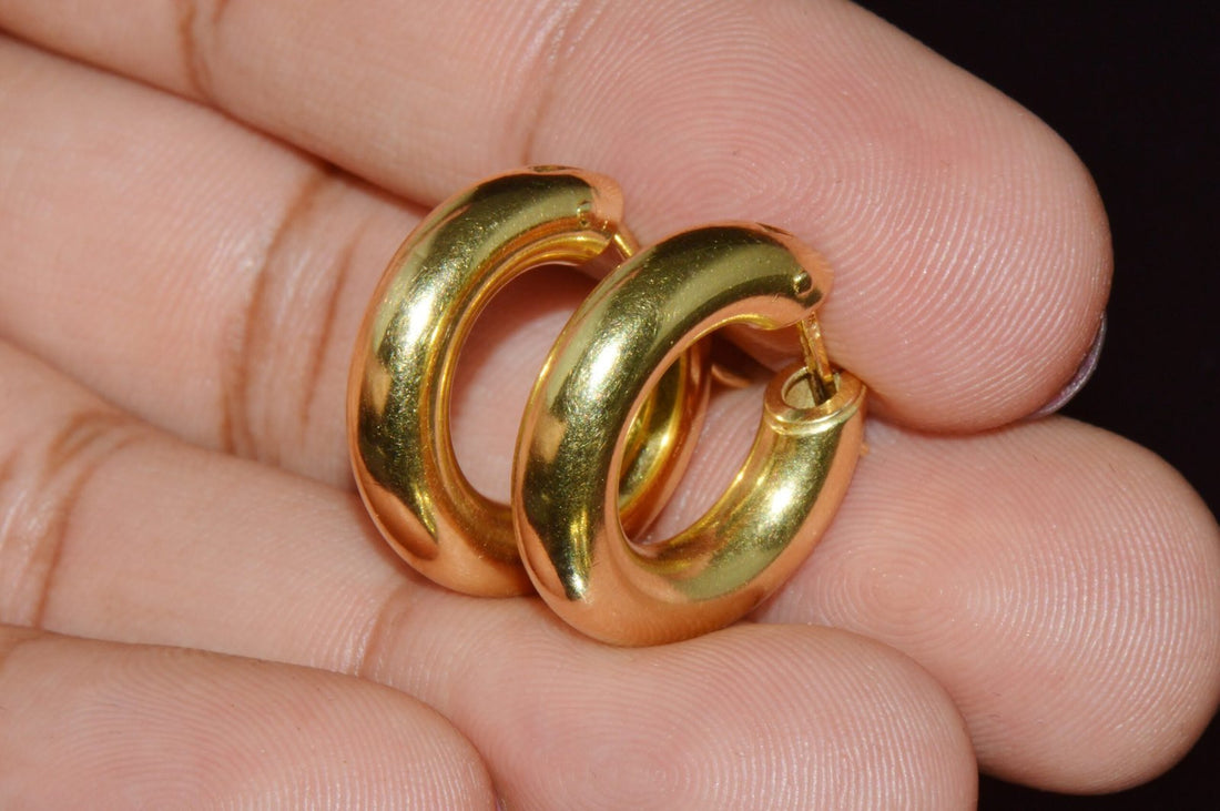 Vintage Italian Nuvola Oro Diamond Onyx 750 18K Gold 2-IN-1 Hoop Dangle Earrings