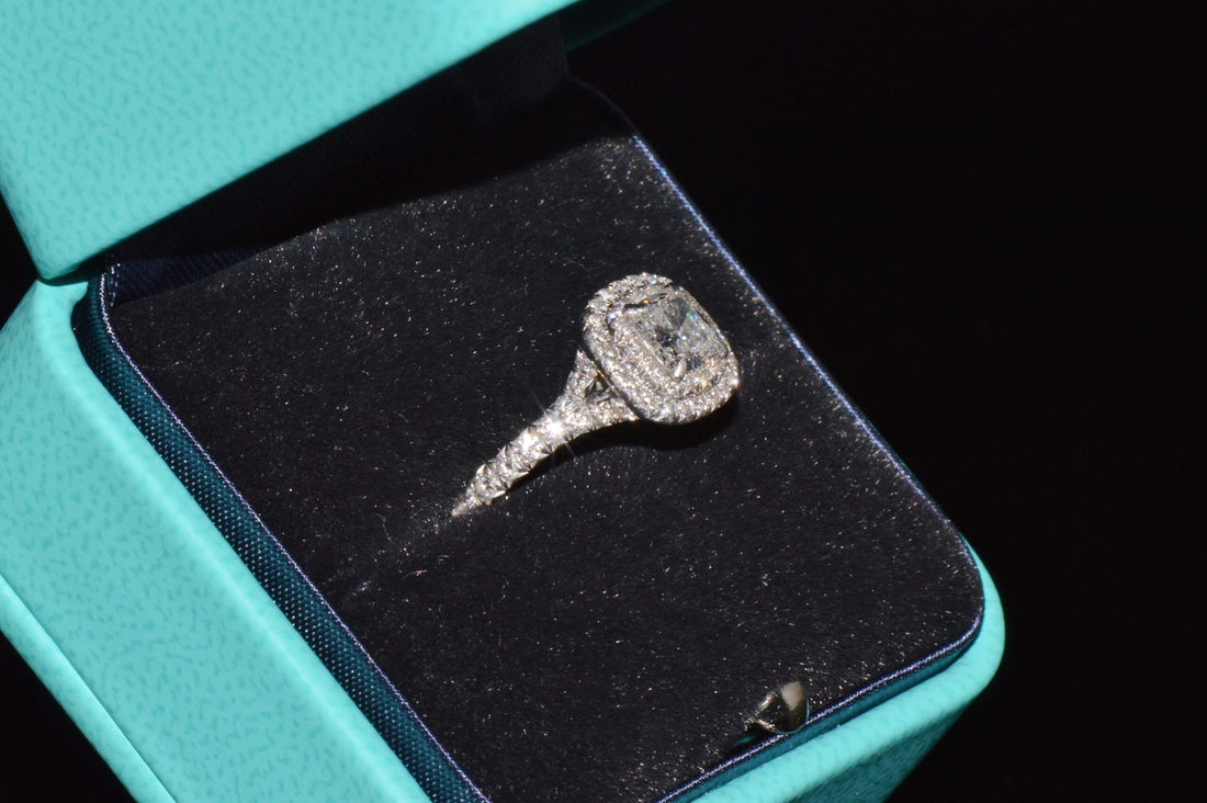Vintage Tiffany & Co. Natural 0.79Cts F VVS1 Diamond Soleste 950 Platinum Engagement Ring