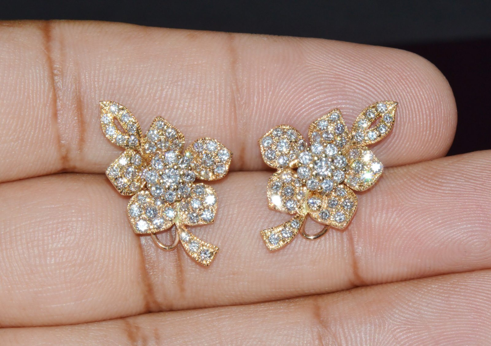 Certified Natural Solid 18K Gold 21.53CTS Diamond South Sea Pearl 3-IN-1 Convertible Earrings