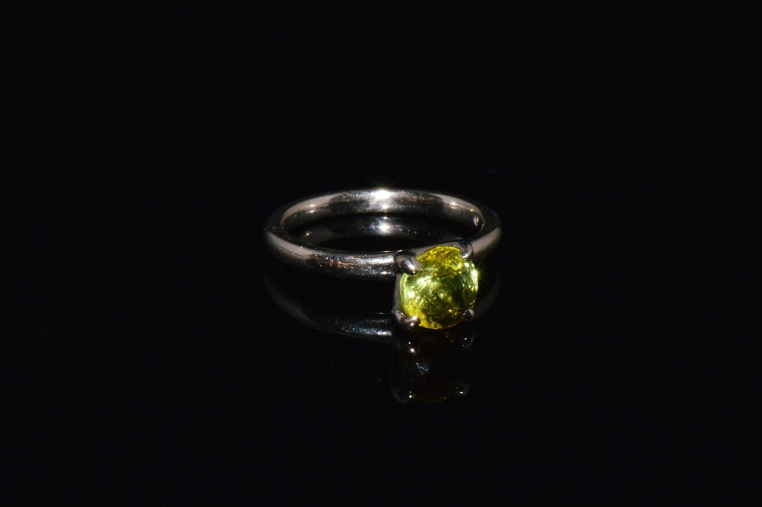 Certified Natural 1.70Cts Tourmaline Solid 950 Platinum Solitaire Stacking Ring