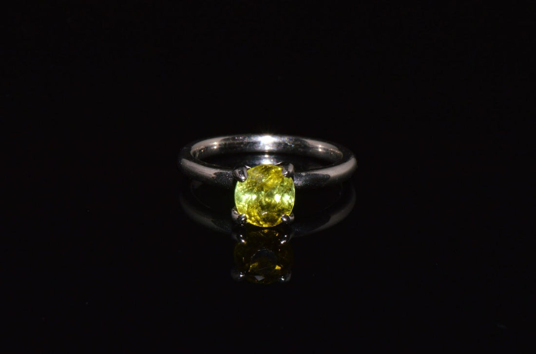 Certified Natural 1.70Cts Tourmaline Solid 950 Platinum Solitaire Stacking Ring