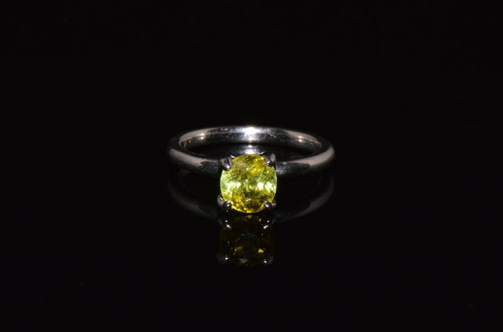 Certified Natural 1.70Cts Tourmaline Solid 950 Platinum Solitaire Stacking Ring