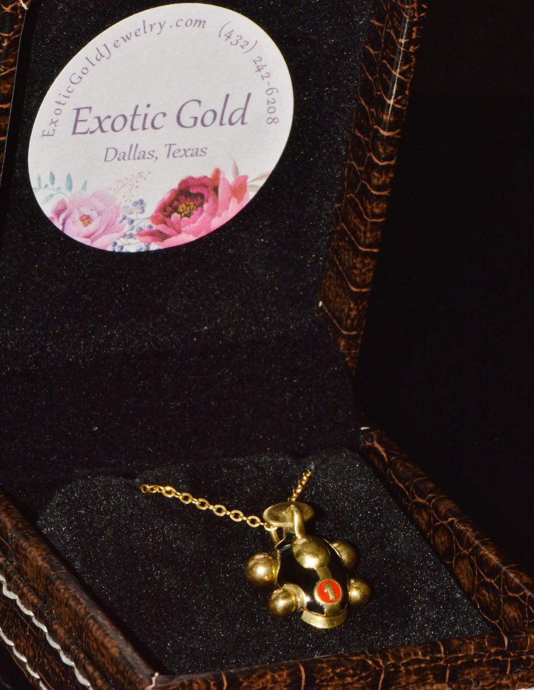 Designer Aaron Basha Enamel Solid 18k Gold #1 Race Car Charm Pendant
