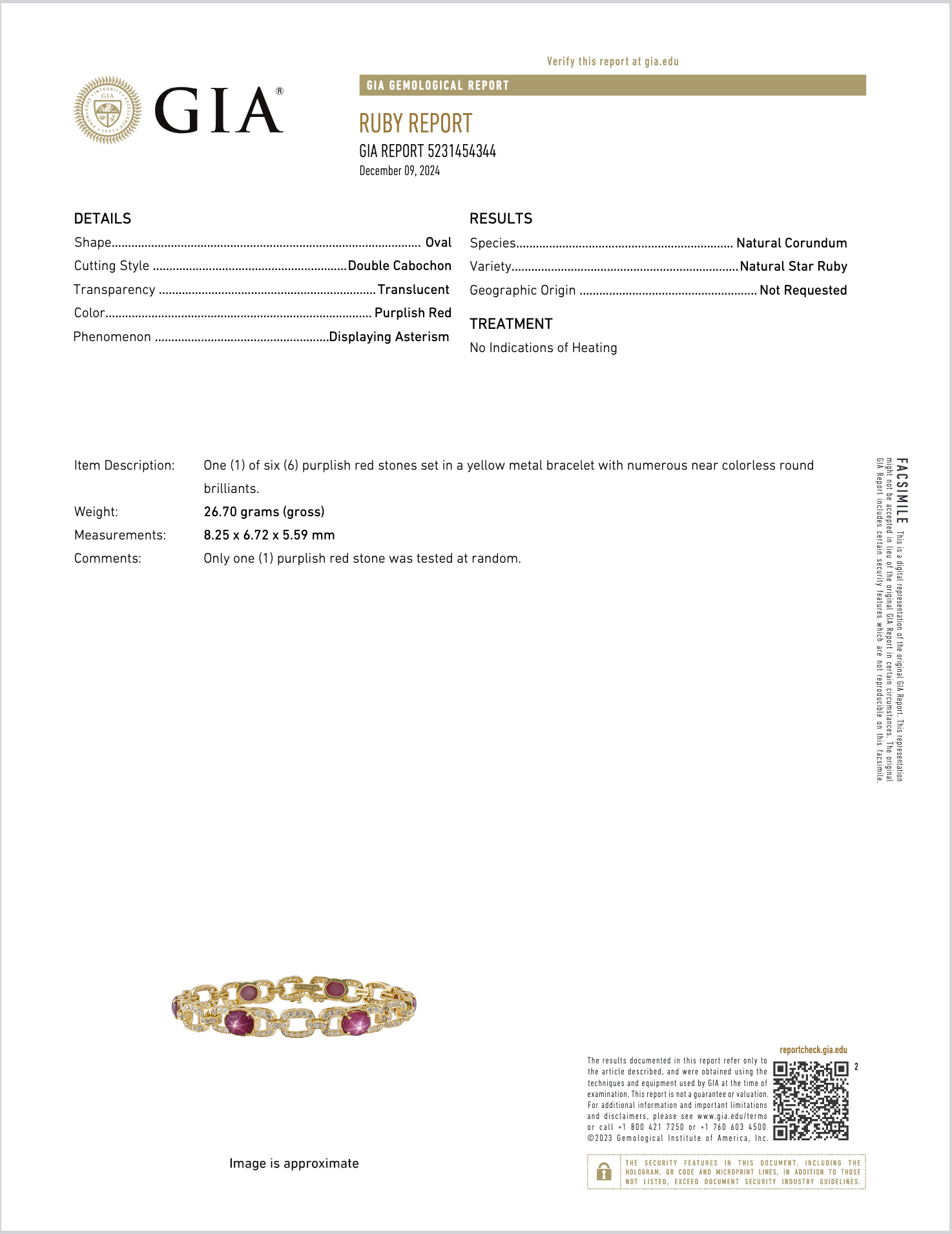 GIA Natural 25.14Cts VS F Diamond Unheated Star Ruby Solid 18K Gold Stacking Tennis Bracelet