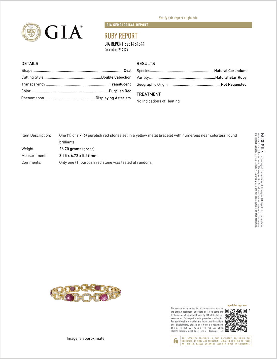 GIA Natural 25.14Cts VS F Diamond Unheated Star Ruby Solid 18K Gold Stacking Tennis Bracelet