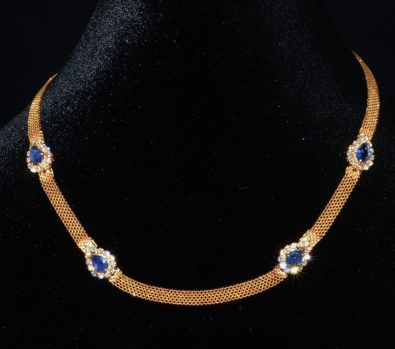 Certified Natural 19.3CTS VVS F Diamond Sapphire 18K Solid Gold Pendant Brooch Necklace